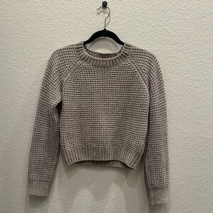 Altar'd State Neutral Taupe Crewneck Sweater